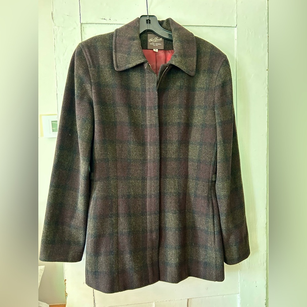 Hendri Bendel Wool Coat Medium
